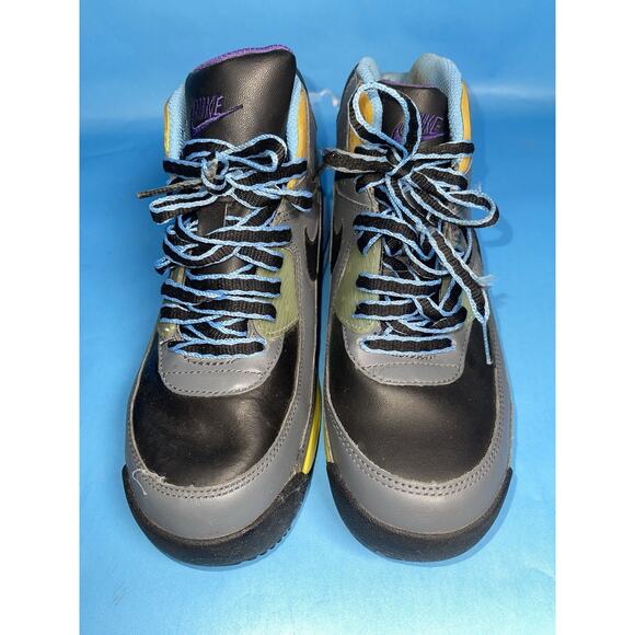 Nike Air Max 90 Boots (GS) Youths Size 6Y RARE 317219-001 Blue/ Gray - Picture 2 of 8